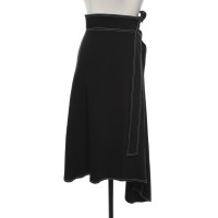 Wanda Nylon Skirt Viscose in Black