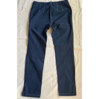 Marc Cain Trousers Cotton in Blue