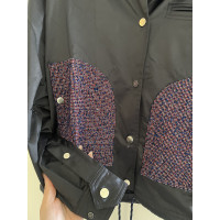 Chanel Jacke/Mantel aus Seide in Grau