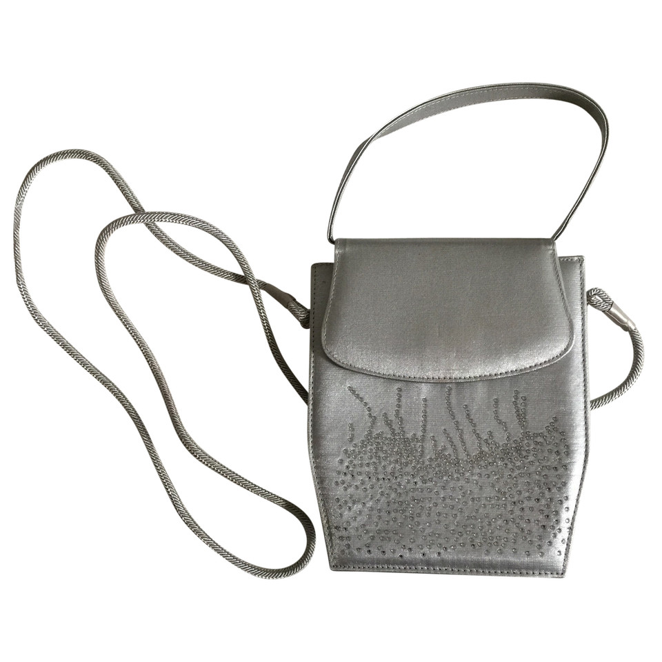 Stuart Weitzman Shoulder bag Leather in Silvery