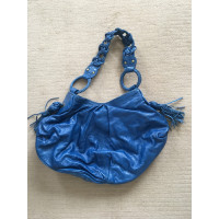 Shanghai Tang  Shoulder bag Leather in Blue