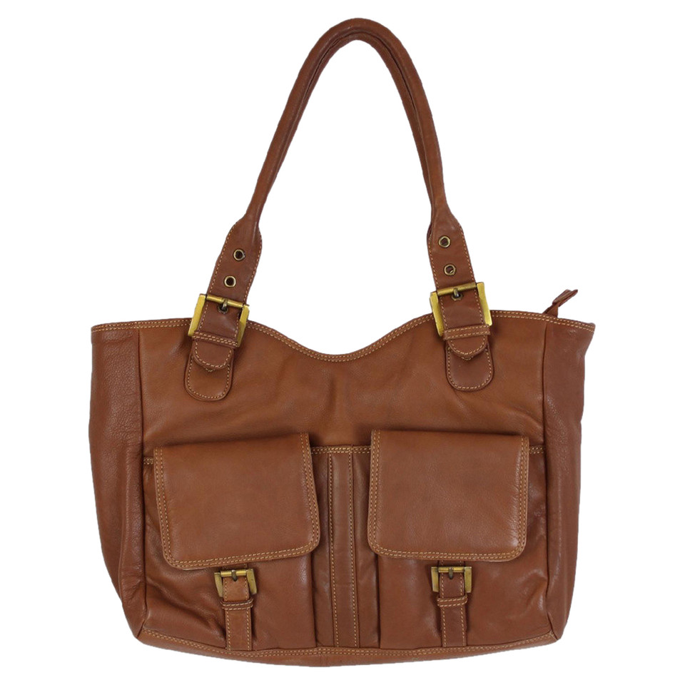 Clarks Shoulder bag Leather in Brown