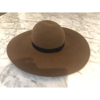 Maison Michel Hat/Cap Wool in Brown