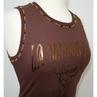 Moschino Top Cotton in Brown