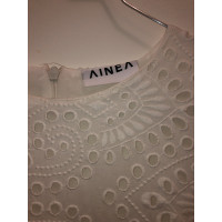 Ainea Vestito in Cotone in Bianco