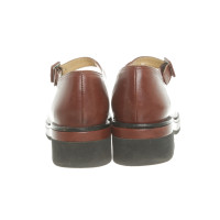 Robert Clergerie Chaussons/Ballerines en Cuir en Marron