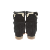 Isabel Marant Sneakers Leer in Zwart