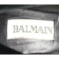 Balmain Slipper/Ballerinas aus Leder in Schwarz