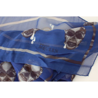 Alexander McQueen Schal/Tuch aus Seide in Blau