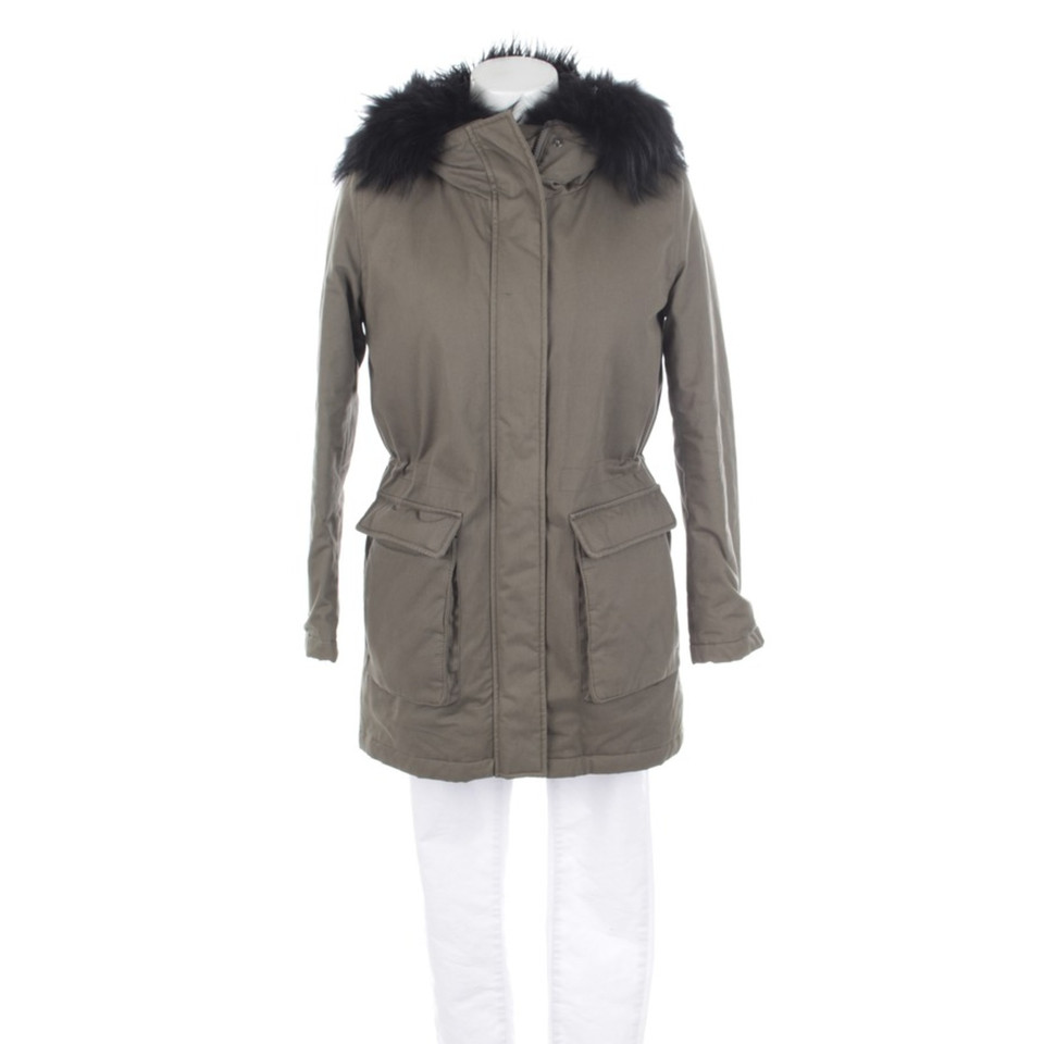 The Kooples Veste/Manteau en Coton en Kaki