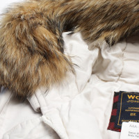 Woolrich Jacke/Mantel aus Baumwolle in Creme