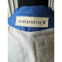 Shirtaporter Blazer in Lino in Blu