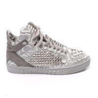 Philipp Plein Sneakers Leer in Grijs