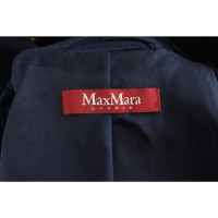 Max Mara Studio Blazer aus Baumwolle in Blau