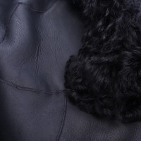 High Use Jacke/Mantel aus Leder in Schwarz
