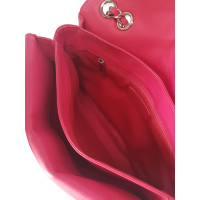 Chanel Flap Bag aus Leder in Fuchsia