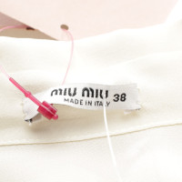 Miu Miu Dress Silk in Cream