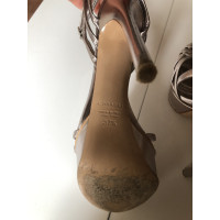 Casadei Sandales en Cuir en Argenté