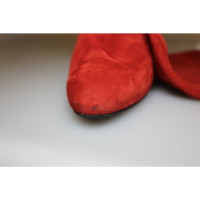 Ralph Lauren Stivali in Pelle scamosciata in Rosso
