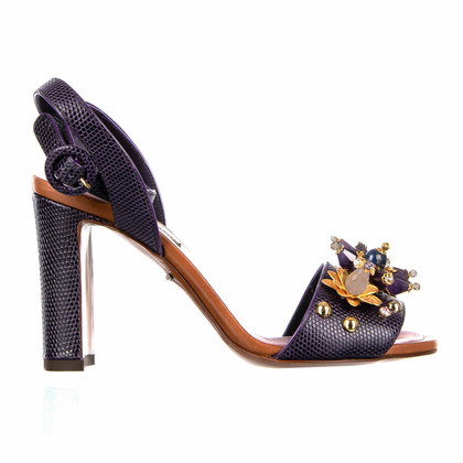 Dolce & Gabbana Sandales en Cuir en Violet