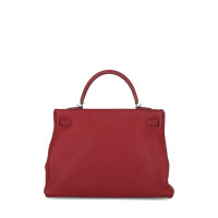 Hermès Kelly Bag 35 aus Leder in Rot