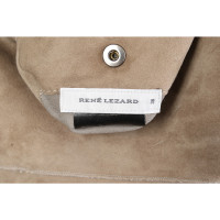 René Lezard Vest Fur in Khaki