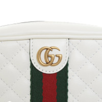 Gucci Umhängetasche aus Leder in Creme