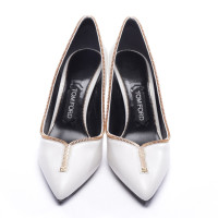 Tom Ford Décolleté/Spuntate in Pelle in Bianco