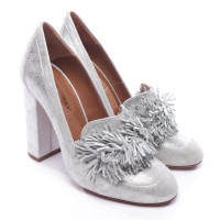 Aquazzura Pumps/Peeptoes Leather in Silvery