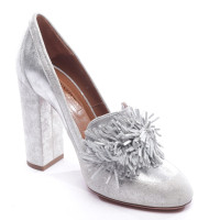 Aquazzura Pumps/Peeptoes Leather in Silvery