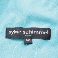 Sylvie Schimmel Jacket/Coat Leather in Turquoise