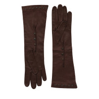 Bottega Veneta Handschuhe aus Leder in Braun