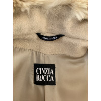 Cinzia Rocca Giacca/Cappotto in Lana in Crema