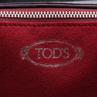 Tod's Wave Bag Medium 38 cm aus Leder in Grau