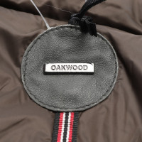 Oakwood Giacca/Cappotto in Pelle in Grigio