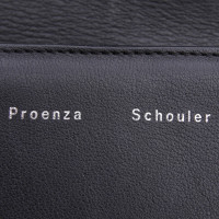 Proenza Schouler PS11 Mini Leer in Zwart