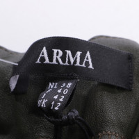 Arma Trousers Leather in Green