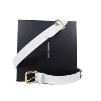 Dolce & Gabbana Riem Leer in Wit