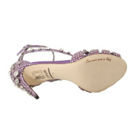 Dolce & Gabbana Sandalen Zijde in Violet