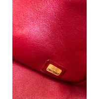 Chanel Classic Flap Bag Jumbo aus Lackleder in Rot