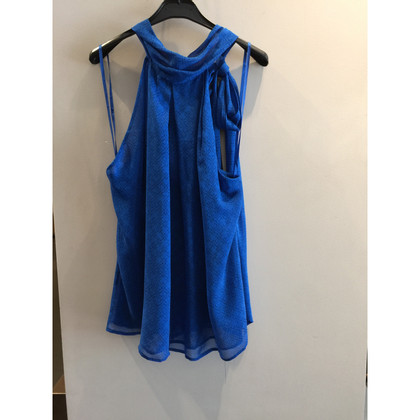 Diane Von Furstenberg Vest Silk in Blue