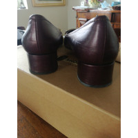 Car Shoe Slippers/Ballerinas Leather in Violet
