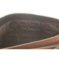 Maliparmi Täschchen/Portemonnaie aus Leder in Schwarz