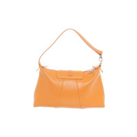 Longchamp Handtasche aus Leder in Orange