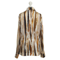 Escada Satin blouse with abstract print