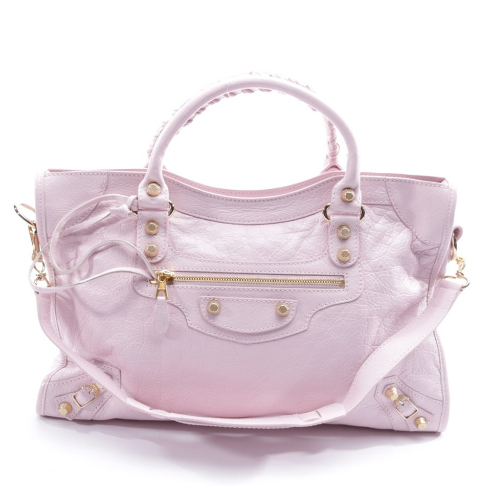 Balenciaga City Bag in Pelle in Rosa