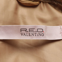 Red Valentino Jas/Mantel Leer in Beige
