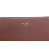 Cartier Clutch en Cuir en Bordeaux