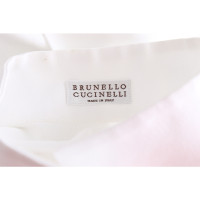 Brunello Cucinelli Top en Coton en Blanc