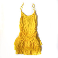Ermanno Scervino Kleid aus Viskose in Gelb